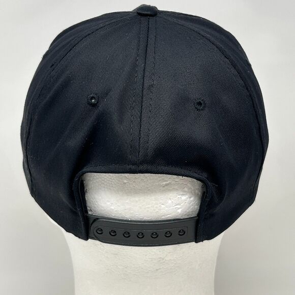 Vintage Washington Construction Co Hat Baseball Cap Rope Corded Snapback Black - Picture 3 of 9